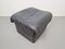 Vintage Black Leather Ottoman by Cinna Roset, France, 1970s, Image 7