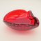Posacenere vintage a forma di cuore in vetro di Murano, anni '50, Immagine 4