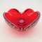Vintage Murano Ashtray in Heart Shape in Murano Glass, 1950s 3
