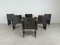 Vintage Leather Armchairs attributed to Arrben Italy, 1970s, Set of 6, Image 4