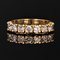 Modern French Diamond 18 Karat Yellow Gold Wedding Ring 3