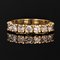 Modern French Diamond 18 Karat Yellow Gold Wedding Ring, Image 3