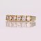 Modern French Diamond 18 Karat Yellow Gold Wedding Ring 7