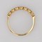 Modern French Diamond 18 Karat Yellow Gold Wedding Ring 11