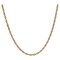20th Century French 18 Karat Yellow Gold Double Jaseron Mesh Chain Necklace 3