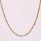 20th Century French 18 Karat Yellow Gold Double Jaseron Mesh Chain Necklace 7