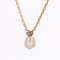 20th Century Fine Pearl and Diamond 18 Karat Yellow Gold Necklace, Image 5