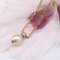 20. Jh. Halskette aus 18 Karat Gelbgold mit Perlen und Diamanten 4