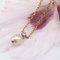 20th Century Fine Pearl and Diamond 18 Karat Yellow Gold Necklace, Image 4