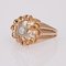 French Diamond 18 Karat Rose Gold Openwork Ring, 1960s 7