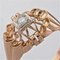 French Diamond 18 Karat Rose Gold Openwork Ring, 1960s 8