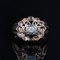 French Diamond 18 Karat Rose Gold Openwork Ring, 1960s, Image 3