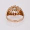 French Diamond 18 Karat Rose Gold Openwork Ring, 1960s, Image 12