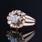 French Diamond 18 Karat Rose Gold Openwork Ring, 1960s, Image 5