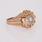 French Diamond 18 Karat Rose Gold Openwork Ring, 1960s 9