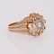 French Diamond 18 Karat Rose Gold Openwork Ring, 1960s, Image 9