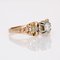French Diamond 18 Karat Yellow Gold Solitaire Ring, 1950s, Image 10