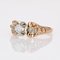 French Diamond 18 Karat Yellow Gold Solitaire Ring, 1950s 8