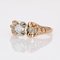 French Diamond 18 Karat Yellow Gold Solitaire Ring, 1950s, Image 8