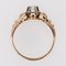 French Diamond 18 Karat Yellow Gold Solitaire Ring, 1950s, Image 12