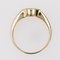 Modern French Aquamarine Amethyst 18 Karat Yellow Gold Bangle Ring, Image 13