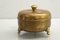 Art Deco Lidded Box of Hammered Brass, 1910s, Image 3