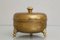 Art Deco Lidded Box of Hammered Brass, 1910s 1