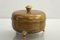 Art Deco Lidded Box of Hammered Brass, 1910s, Image 2