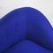 Modern Italian Rounded Sofa in Electric Blue Fabric by Maison Gilardino, 1990s 9