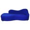 Modern Italian Rounded Sofa in Electric Blue Fabric by Maison Gilardino, 1990s 1