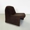 Italian Modern Brown Teddy Alky Lounge Chairs attributed to Piretti for Anonima Castelli, 1970s, Set of 2 5