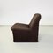 Italian Modern Brown Teddy Alky Lounge Chairs attributed to Piretti for Anonima Castelli, 1970s, Set of 2 3