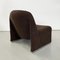 Italian Modern Brown Teddy Alky Lounge Chairs attributed to Piretti for Anonima Castelli, 1970s, Set of 2, Image 6