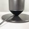 Italian Modern Round Base Matte Black and Glossy White Metal Table Lamp, 1980s 15