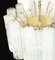 Alabaster White Glass Tubes Chandelier, 1980s 10