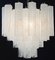 Alabaster White Glass Tubes Chandelier, 1980s 3