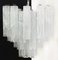 Alabaster White Glass Tubes Chandelier, 1980s 11