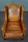 Vintage Brown Leather Armchair 6