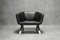 8080 Armchair in Black Leather 2