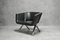 8080 Armchair in Black Leather 3