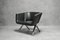 8080 Armchair in Black Leather, Image 3