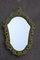 Pop Art Baroque Ceramic Mirror in Green Color, Italy, 1960s 7