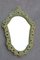 Pop Art Baroque Ceramic Mirror in Green Color, Italy, 1960s 1