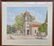 A. Chaudet, The Village Church, 1890s, Watercolor, Framed, Image 1