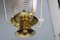 Italian Brass and Murano Glass Ceiling Lamp from Seguso, 1950s, Image 13