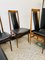 Scandinavian Dining Chairs in Wood and Synthetic Leather, 1960s, Set of 6 5