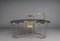 Desk or Dressing Table in Brass and Black Glass, Italy, 1950s 3