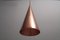 Hammered Copper Cone Pendant Lamp by E.S Horn Aalestrup, Denmark, 1950s, Image 8