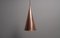 Hammered Copper Cone Pendant Lamp by E.S Horn Aalestrup, Denmark, 1950s 1