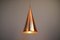 Hammered Copper Cone Pendant Lamp by E.S Horn Aalestrup, Denmark, 1950s 5